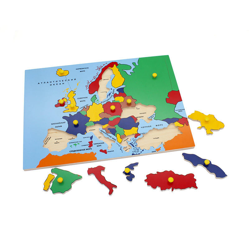 Рамка-вкладыши "Карта Европы" 5013 Lam Toys (32 детали)