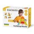Развивающие деревянные строительные блоки для малышей 900453 IGROTECO 14 деталей