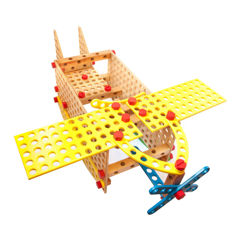 Развивающий деревянный конструктор САМ Воздушный транспорт 1624-15 Lam Toys (71 деталь)
