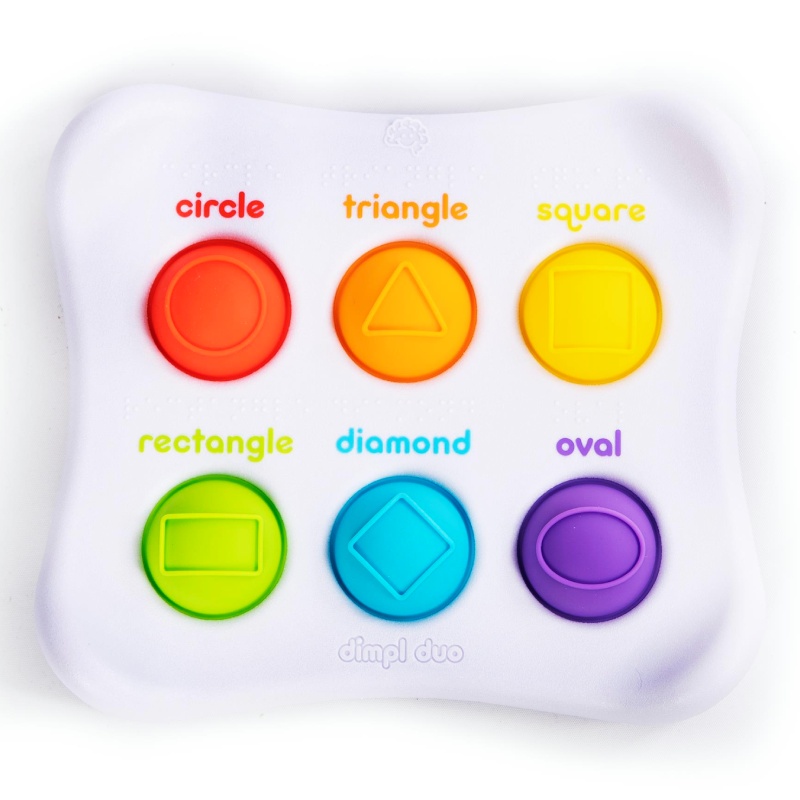 Сенсорна іграшка Dimpl Duo Колір Форма Брайль F208EN Fat Brain Toys