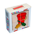 Кубики Сложи рисунок "Игрушки" Komarovtoys 4 кубика