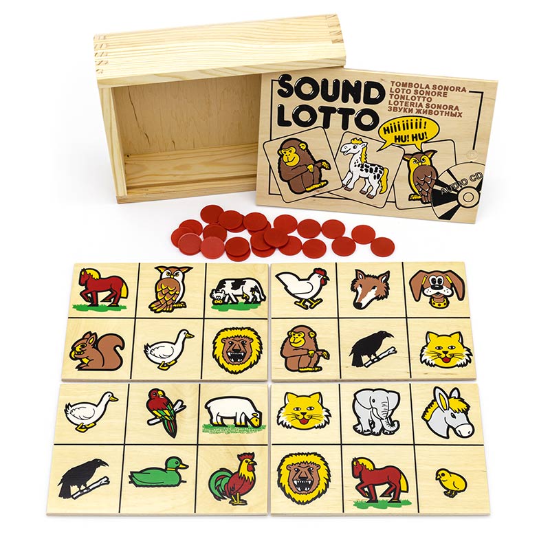 Настольная игра лото Животные 1601 Lam Toys 4 детали + QR код